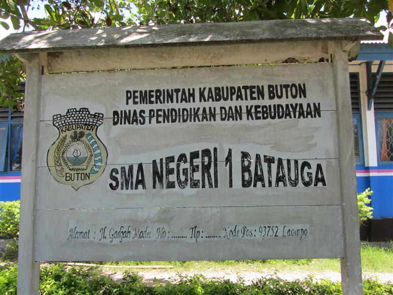 Gedung SMA Negeri 1 Batauga