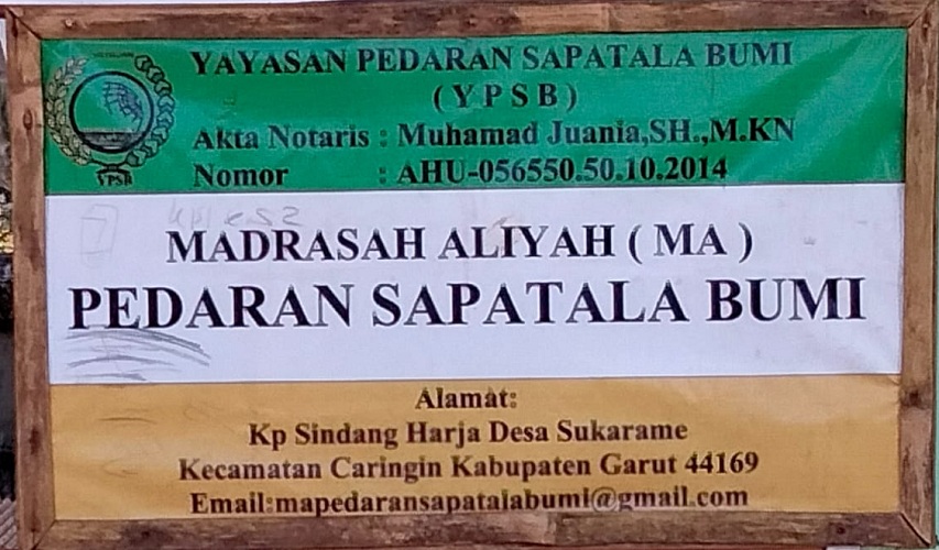 MA PEDARAN SAPATALA BUMI