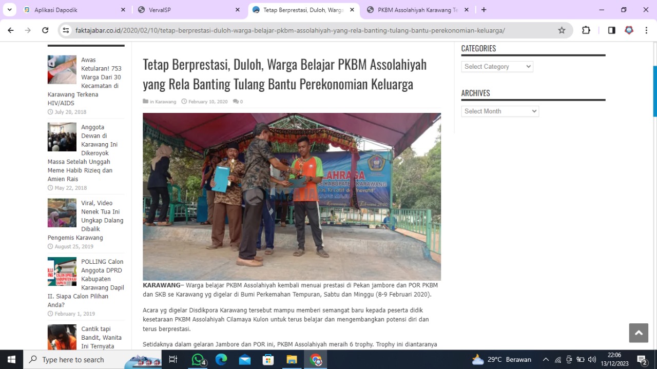 Pkbm Assolahiyah