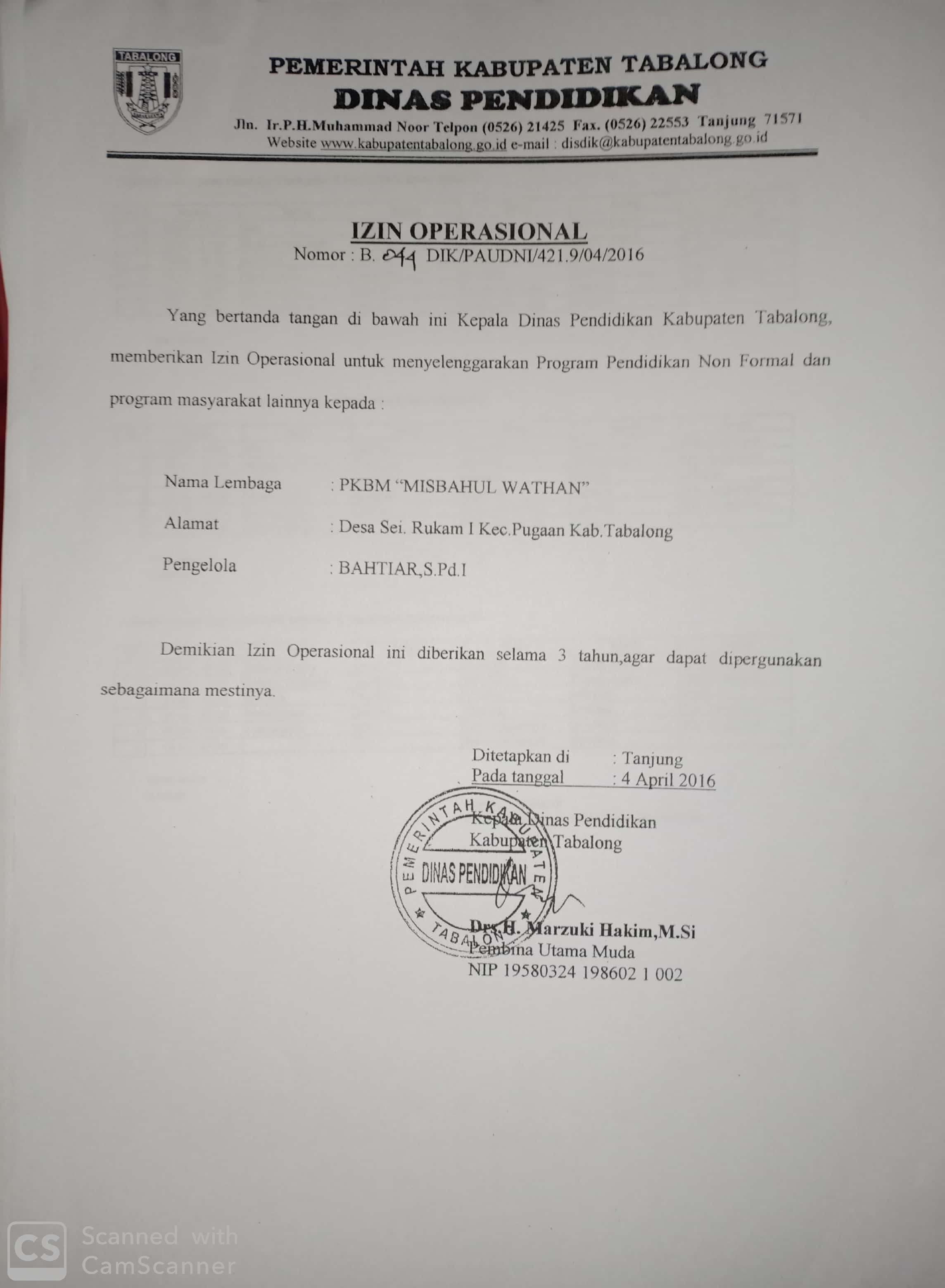 Pkbm Misbahul Wathan