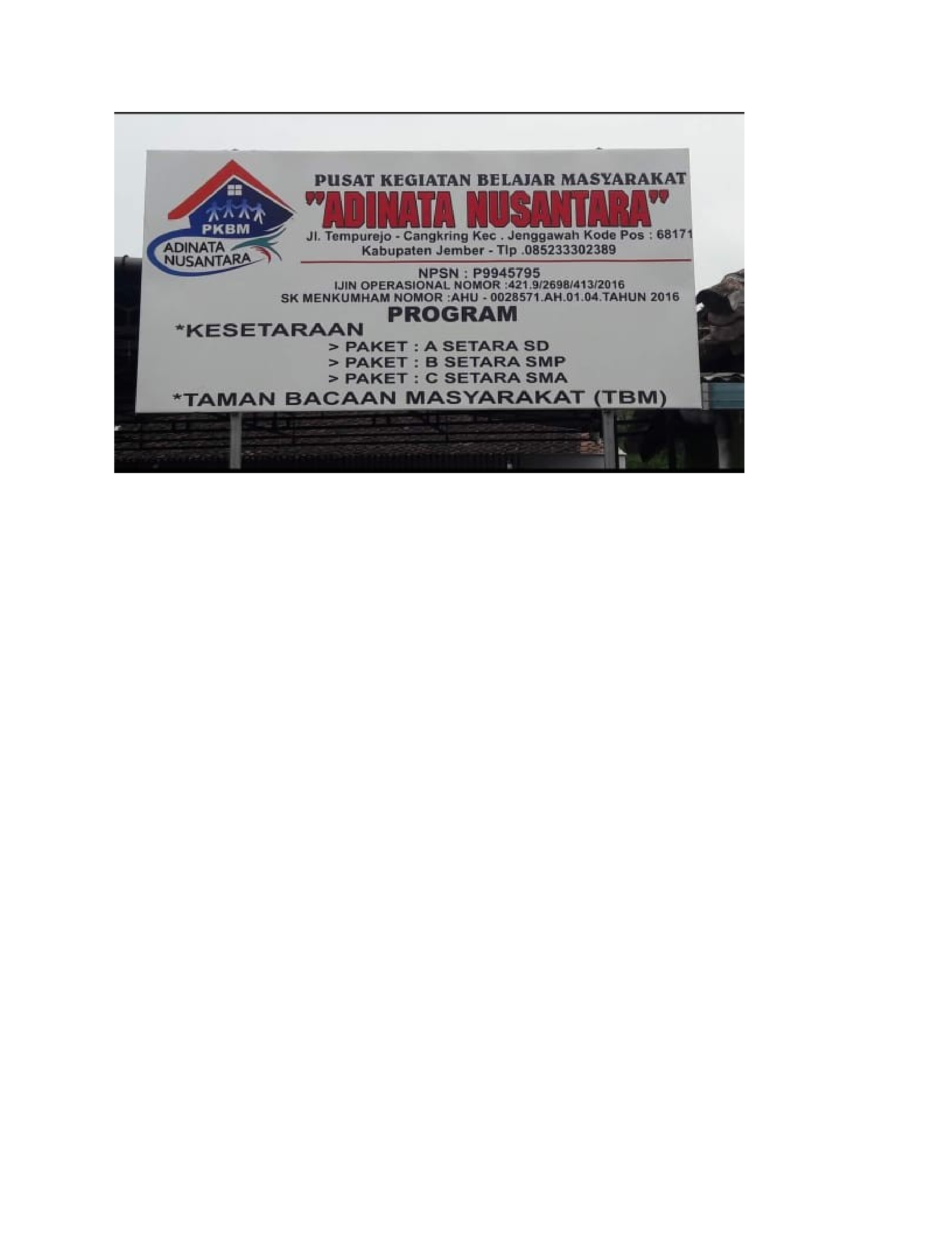 Pkbm Adinata Nusantara