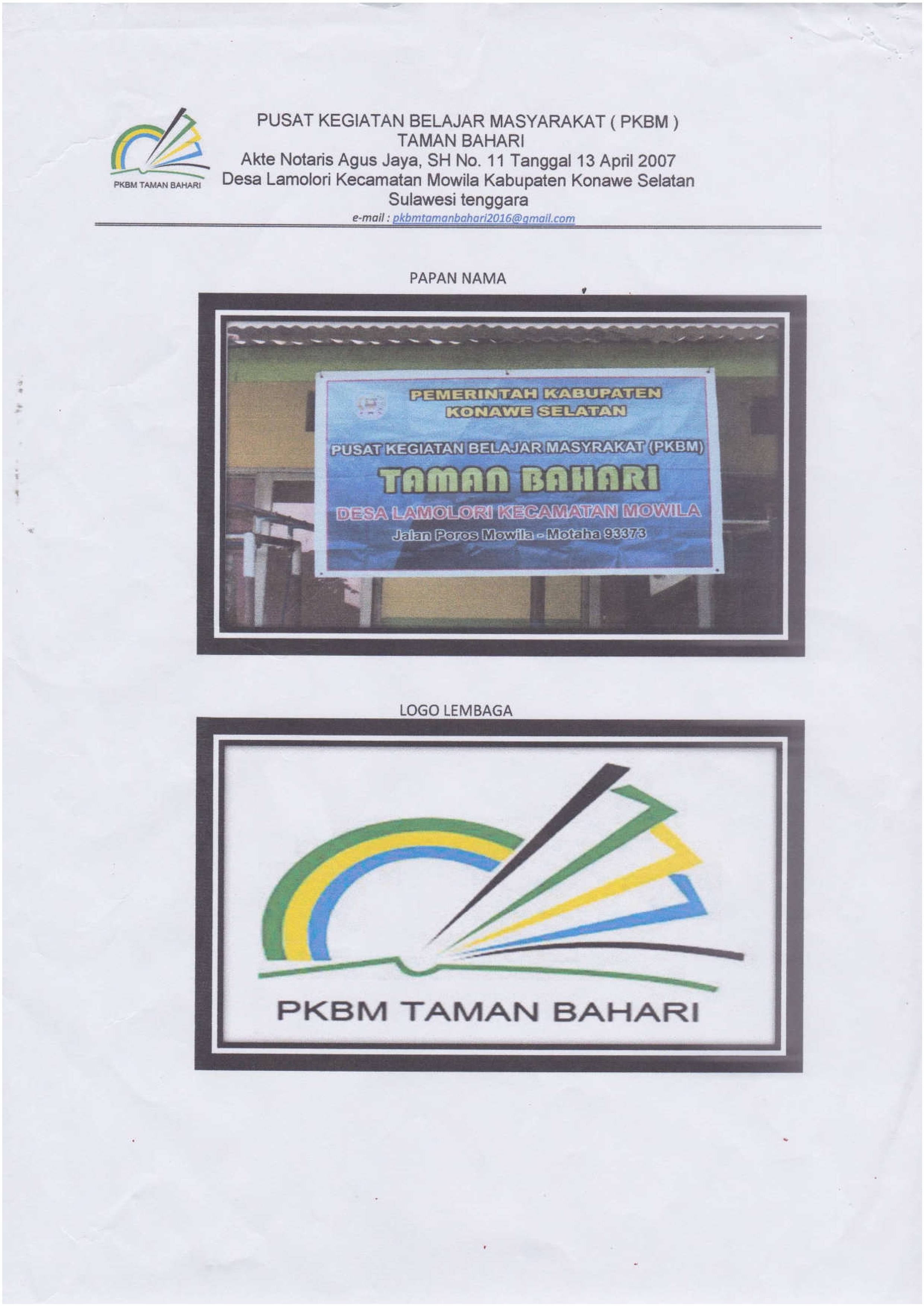 Pkbm Taman Bahari