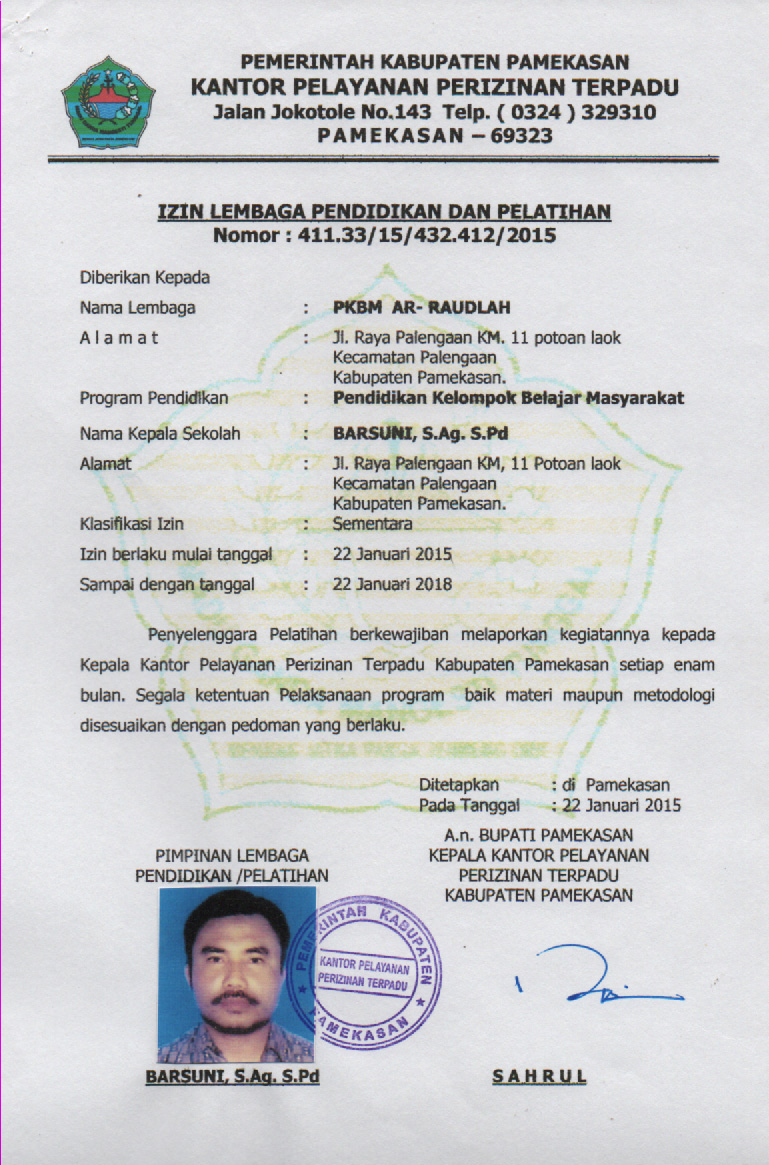 Pkbm Ar Raudlah