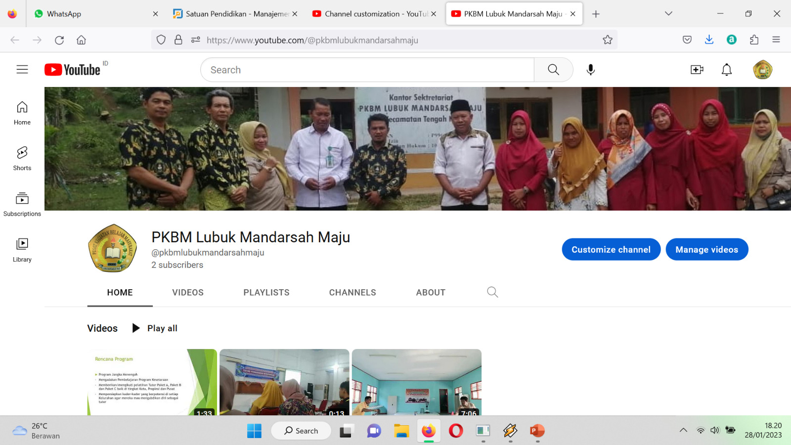 Pkbm Lubuk Mandarsah Maju