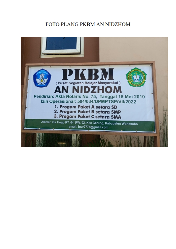 Pkbm An Nidzhom