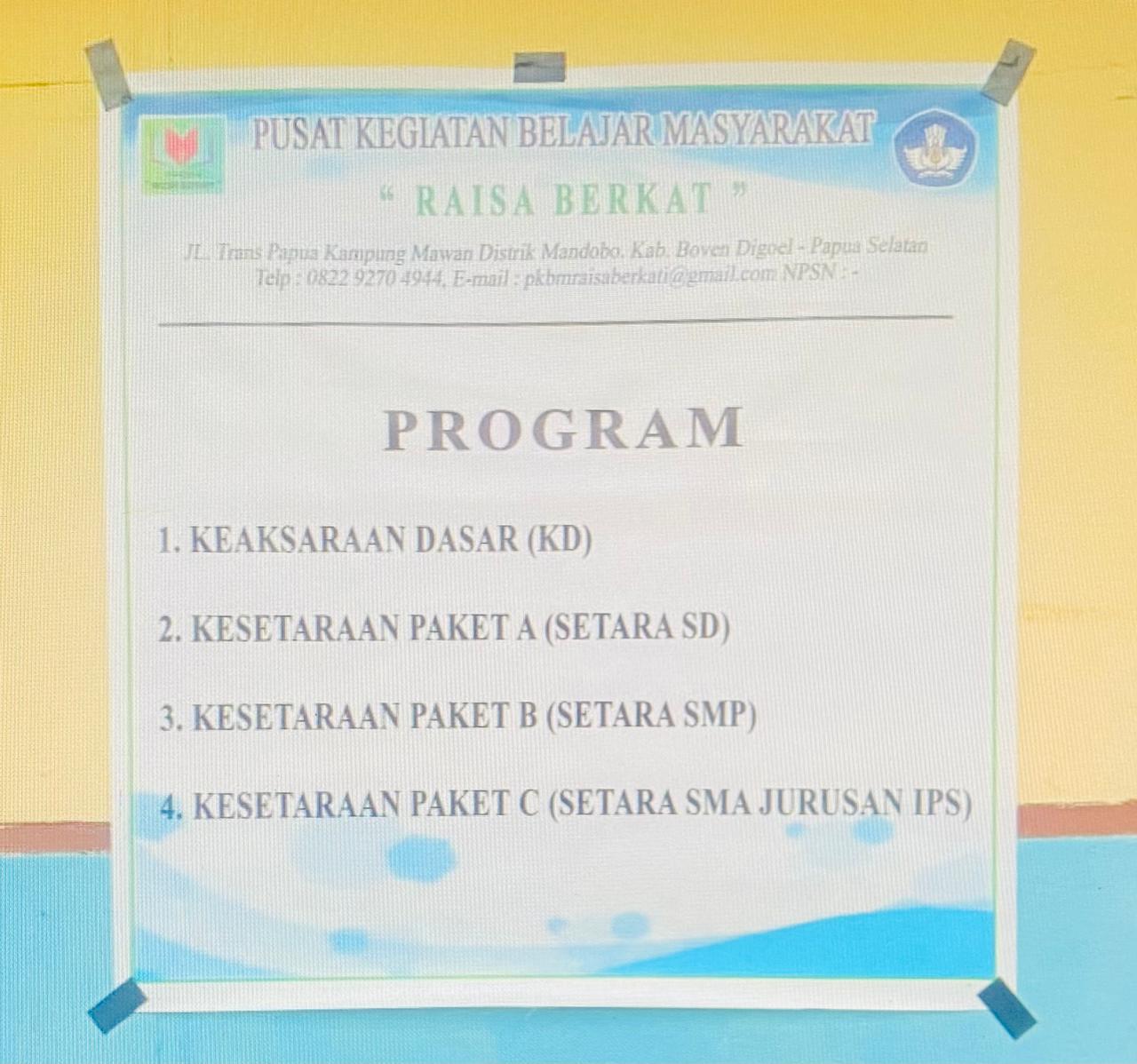 Pkbm Raisa Berkat