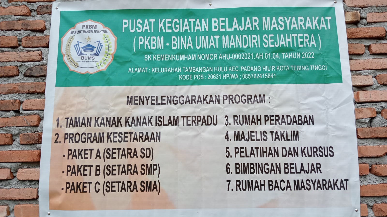 Pkbm Bina Umat Mandiri Sejahtera
